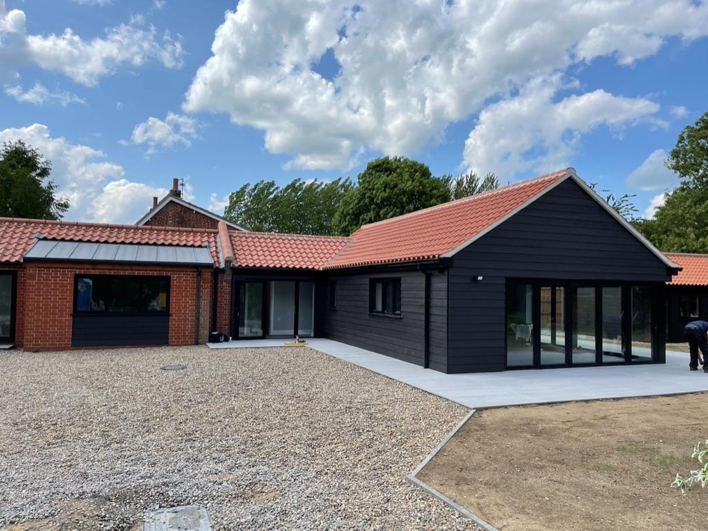 Cottage extension — wider view